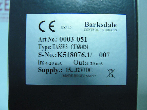 BARKSDALE放大器UAS3V3 CU68-024